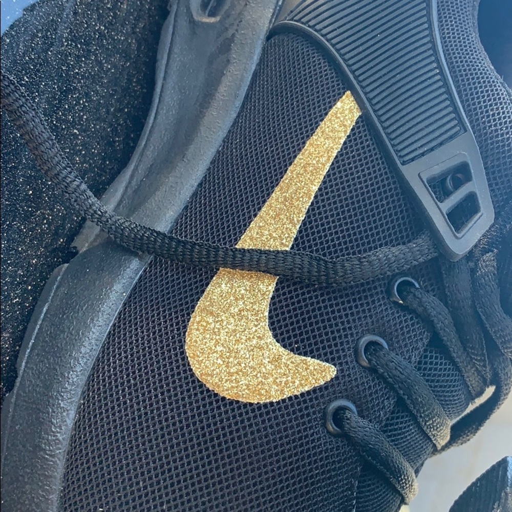 Black w Gold Nike swoosh
